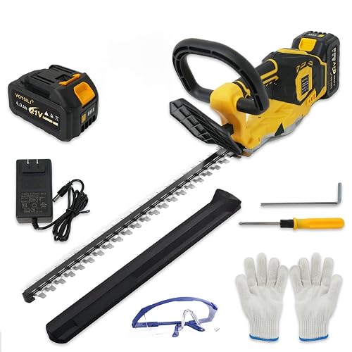 22" Cordless Hedge Trimmer, 22000 RPM Brushless Electric Bush Trimmer