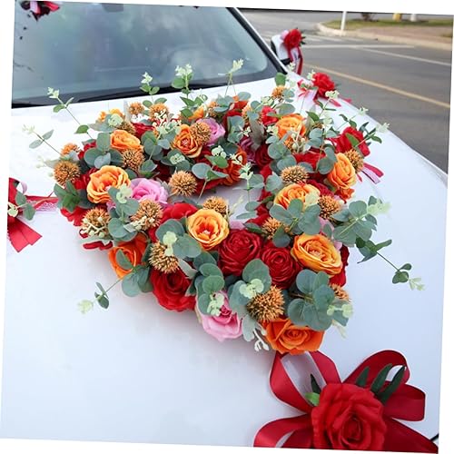 Miniatura 3 de Marco de corazón para coche de boda, accesorios para automóvil, bloque de floristería, bloques de flores de espuma, espuma floral, en forma de