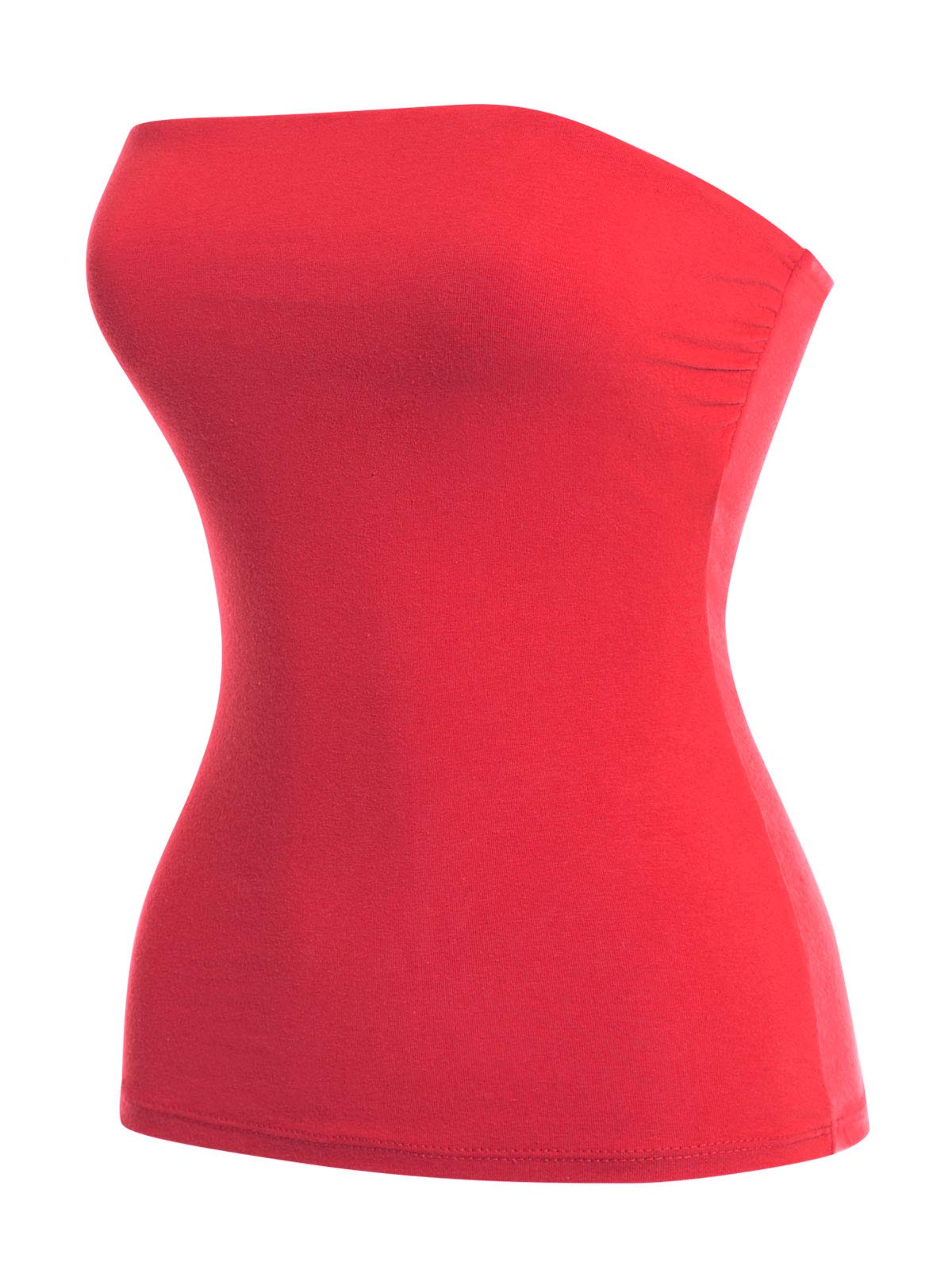 MixMatchy Women's Stretchy Strapless Tube Top Y2K Bandeau Top