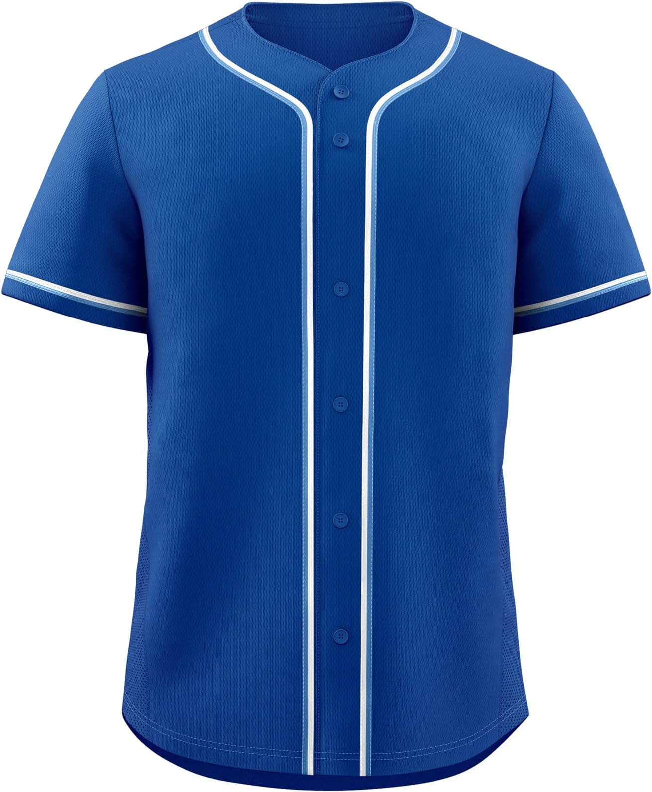 Blank Baseball Jersey for Men Casual Button Down Shirts Short Sleeve Active Team Sports Uniform