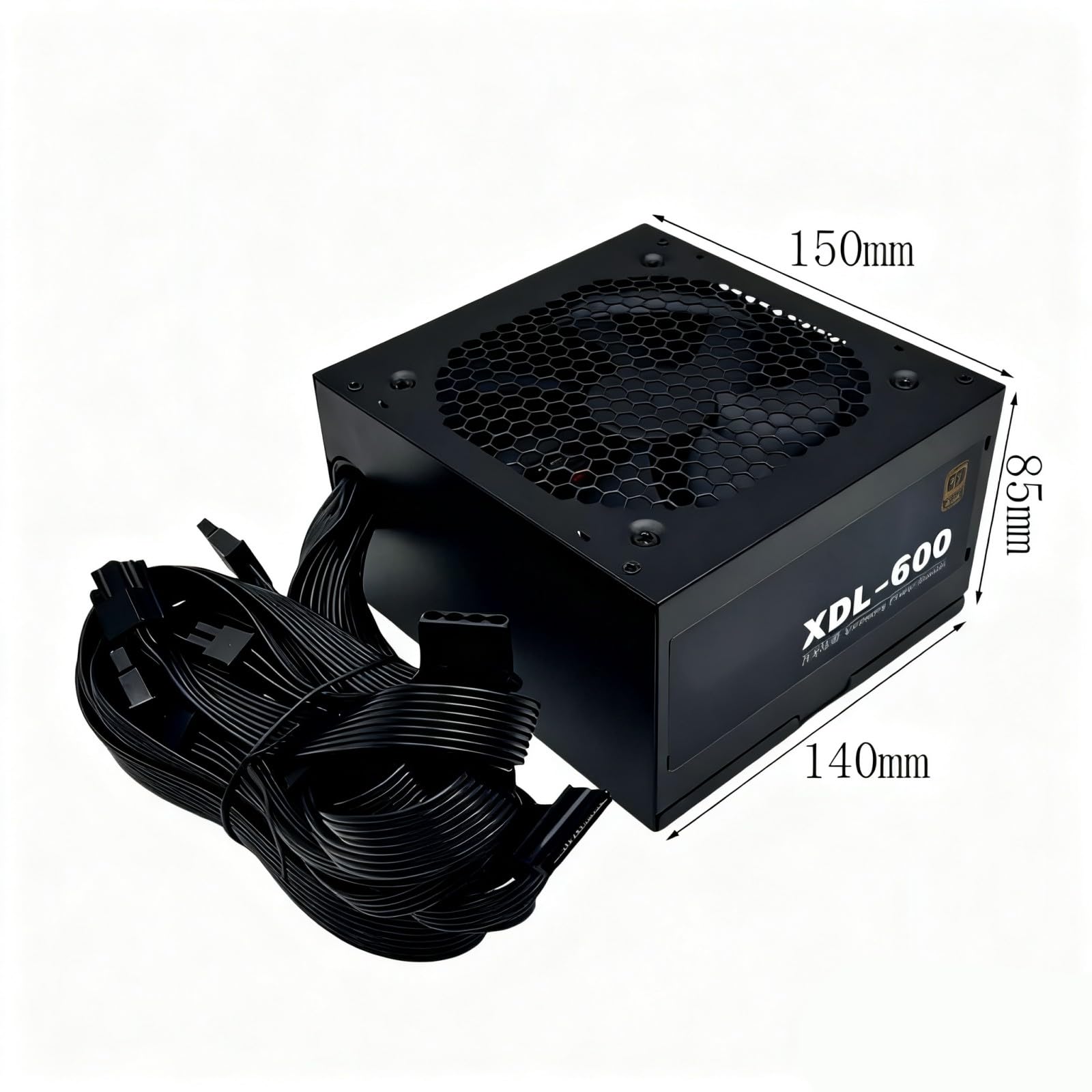 Computer Desktop 600W Alimentatore Ventilatore Silenzioso 24Pin Gaming Power Supply Accessori per la Grafica Multi Doppio Gpu Computer
