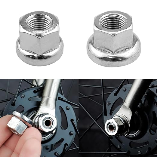 Tuercas para ejes de bicicleta M9 y M10, 4 piezas miniatura 5