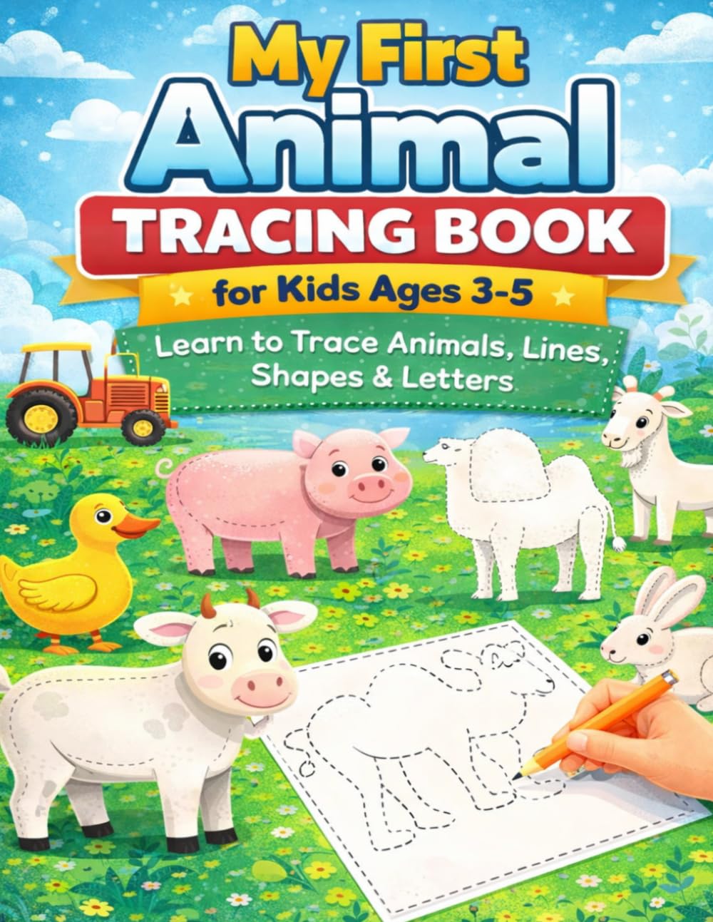 My First Animal Tracing Workbook: Practice for Kids, Line Tracing.: Learn to Trace Animals | Fun Preschool Handwriting Practice Workbook for Toddlers and Kindergarten. (Kids Coloring Books)