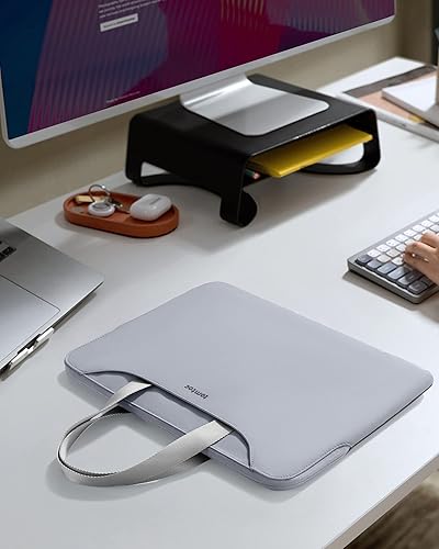Miniatura 8 de tomtoc Bolsa de transporte delgada para laptop de 15 a 16 pulgadas para MacBook Air M2A2941 de 15 pulgadas, MacBook Pro M3M2M1 de 16 pulgadas,