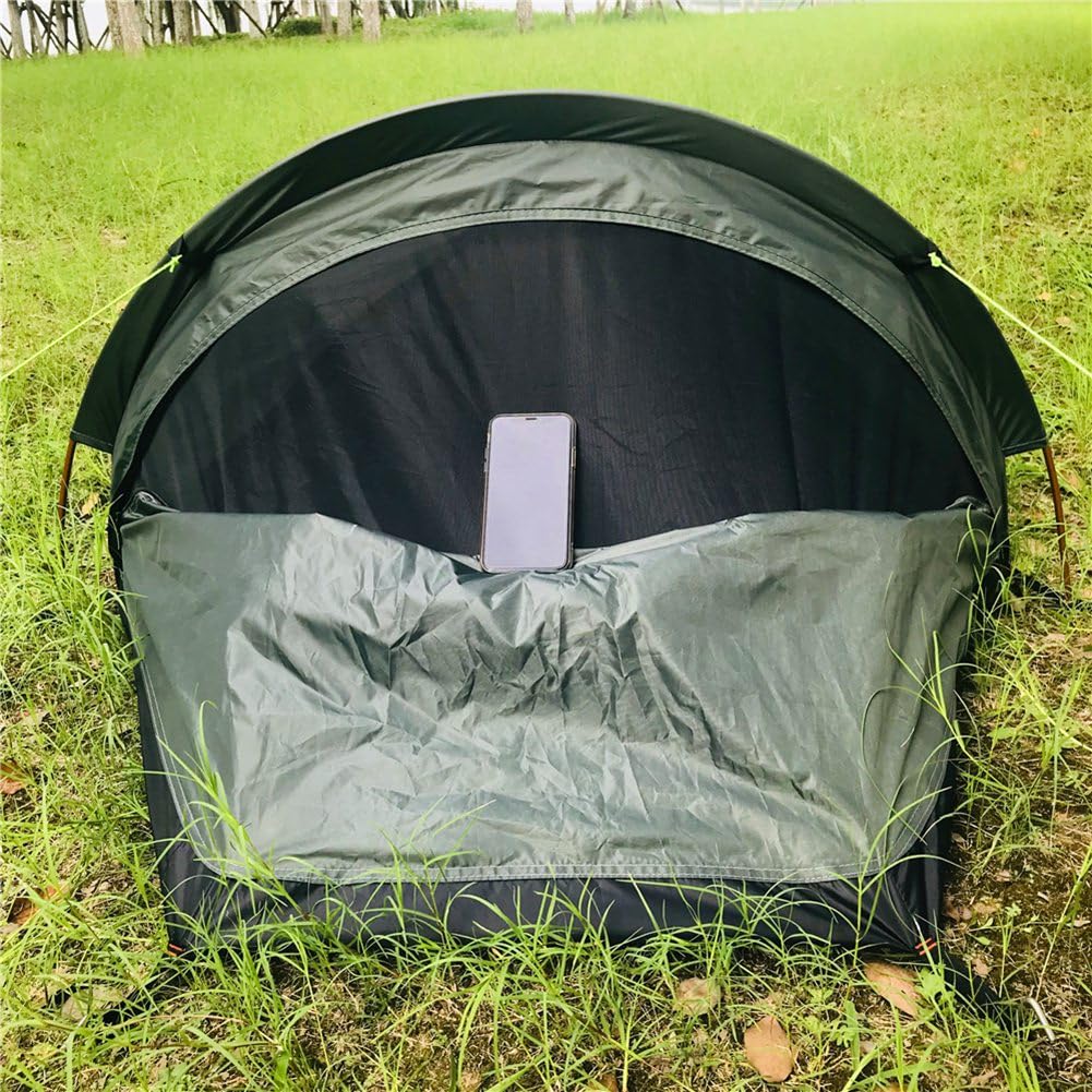 Urltra-lekki sprzęt outdoorowy dziki kemping śpiwór namiot jednoosobowy turystyka kemping plecak namiot wodoodporny, A