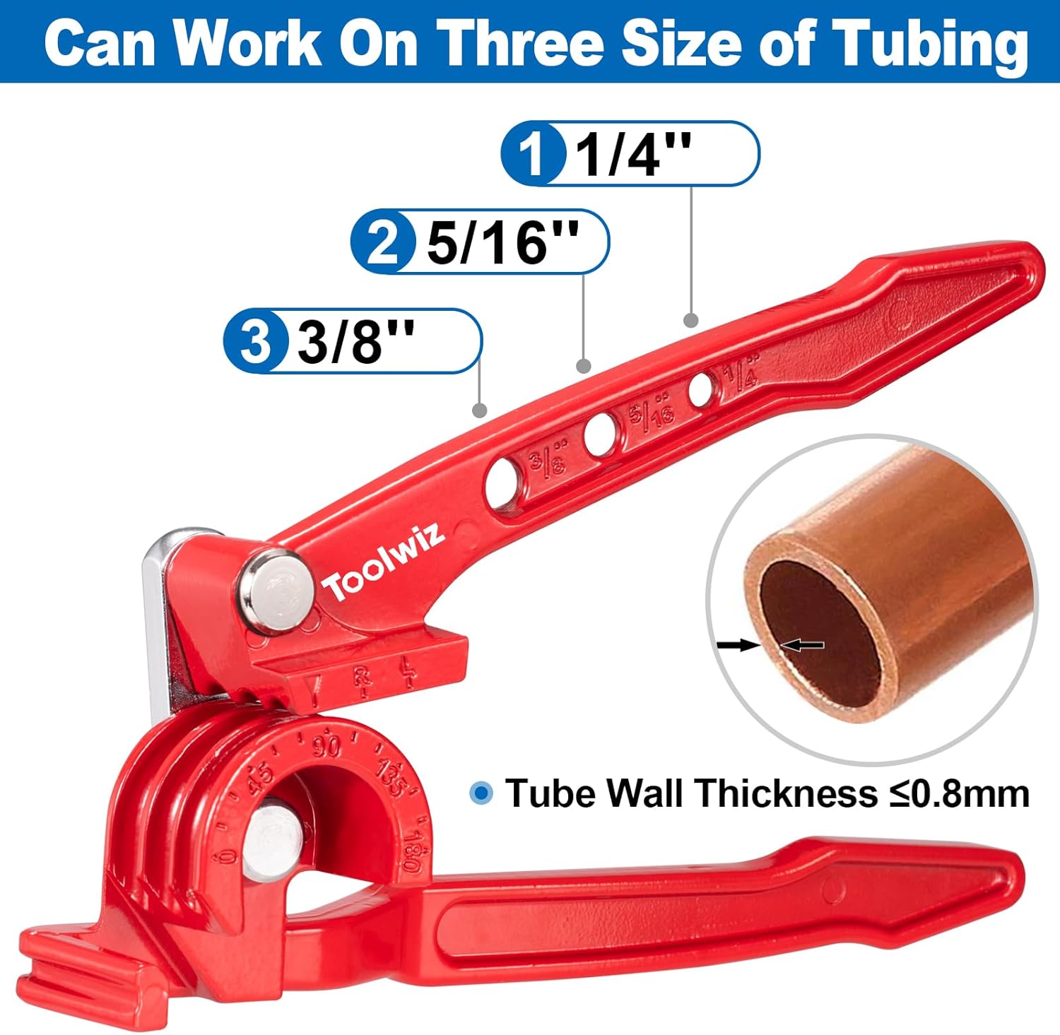 Mini Pipe Cutter + Pipe Bender - Manual Tube Bender for 1/4'' 5/16'' 3/8'' Tubing Tube Cutter Tool for Copper Pipe, Brass Pipe, Aluminum Pipe