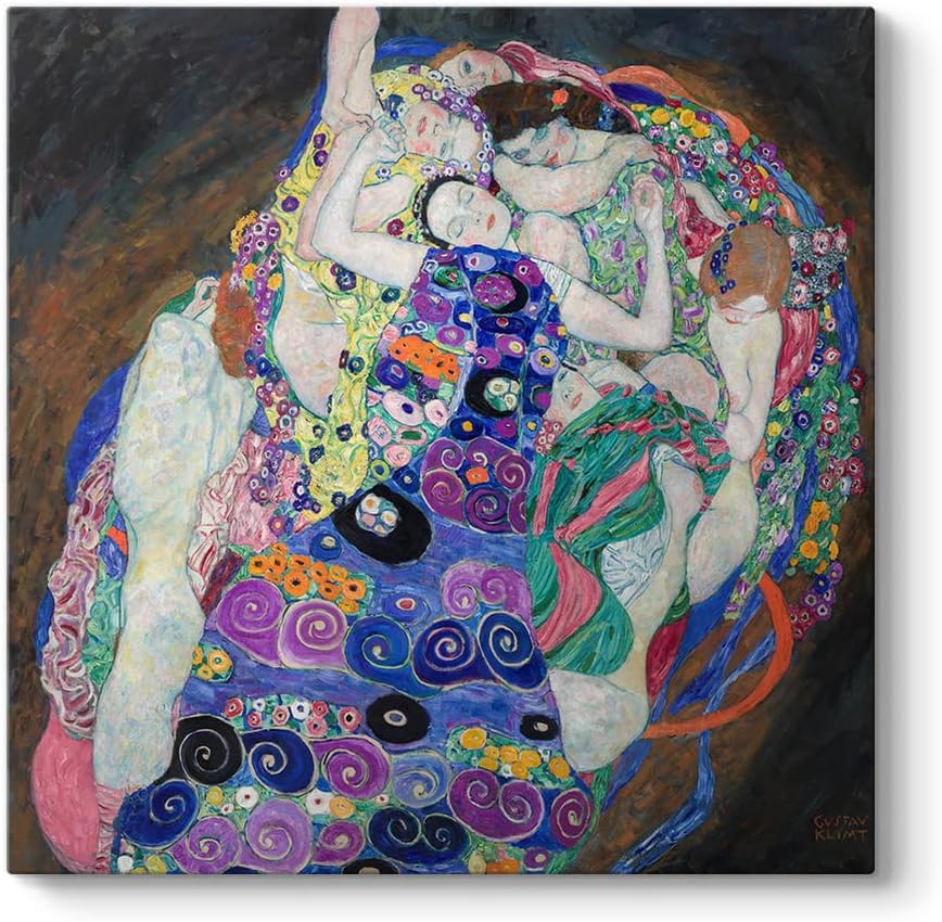 Gustav Klimt - The Virgin - Bakire Tablosu 90 x 90