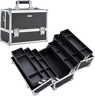 FRENESSA Estuche de maquillaje de 12.6 pulgad...