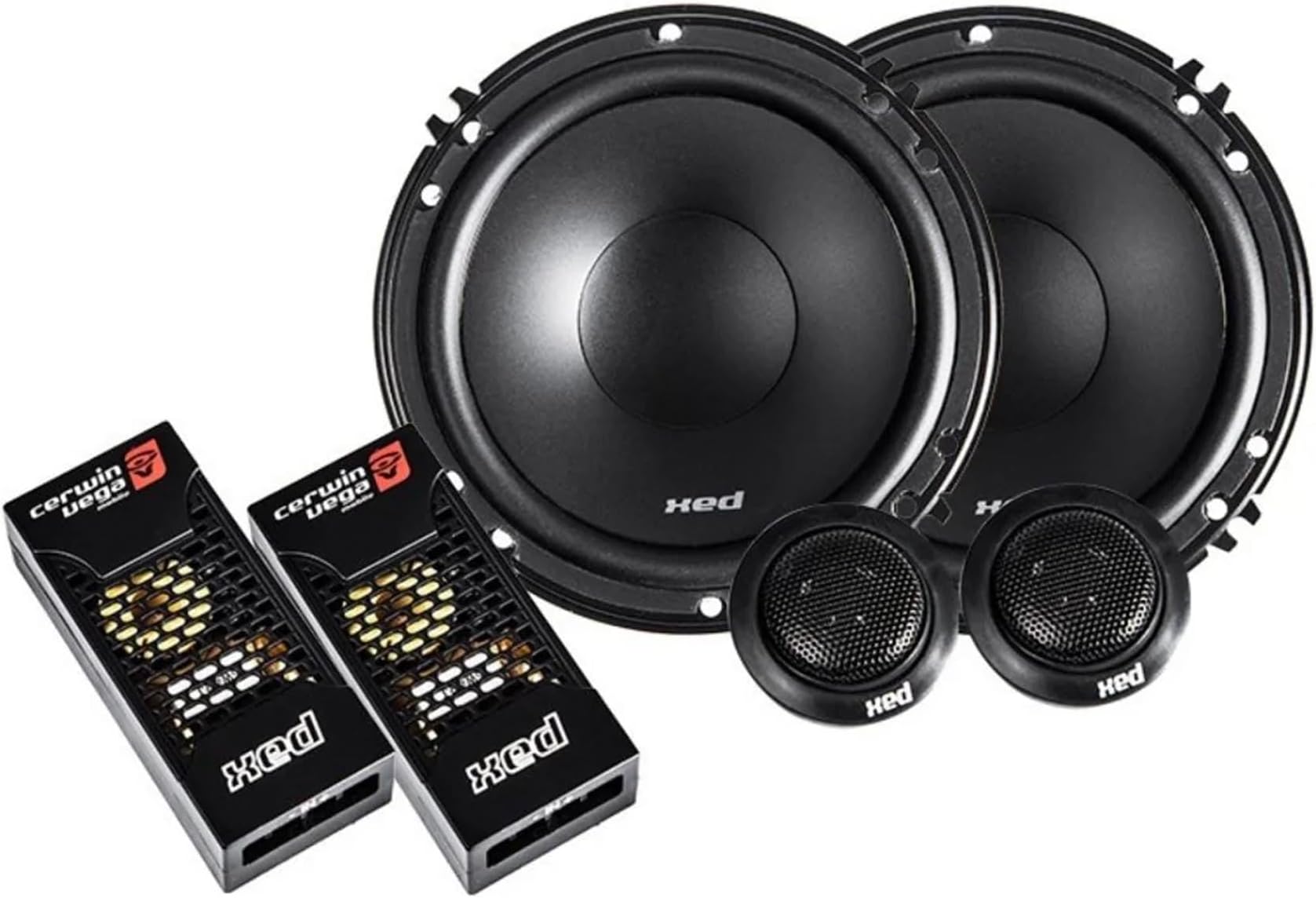 CERWIN-VEGA MOBILE VEGA XED650C 300 Watts Max 2-Way Component Speaker Set (6.5-Inch)