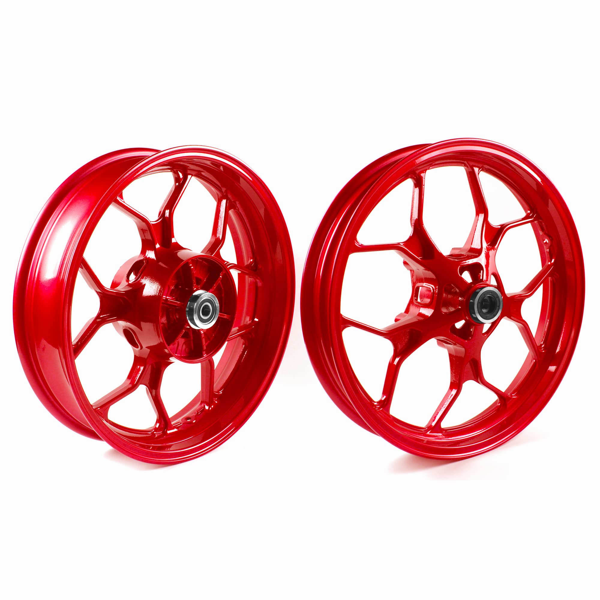 Amazon.com: Red Front and Rear Wheel Rims Compatible with