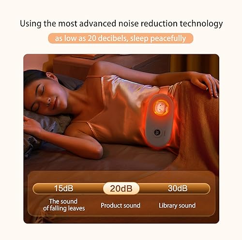 Miniatura 3 de Almohadillas térmicas portátiles, cinturón de calentamiento rápido para el vientre con 3 niveles de calor y 5 modos de masaje, almohadilla térmica