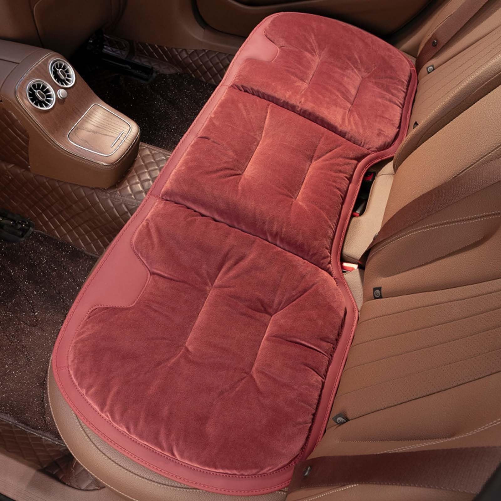 Cuscini per sedili Auto compatibili con Peugeot Partner 2025(Red,B)