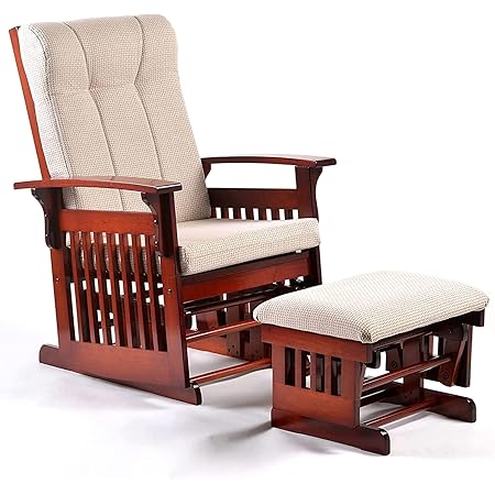 Amazon.com: Dvasovio Anti-Pinch Hand Glider Chair for Nursery with Ottoman, Resistant Rubber ...