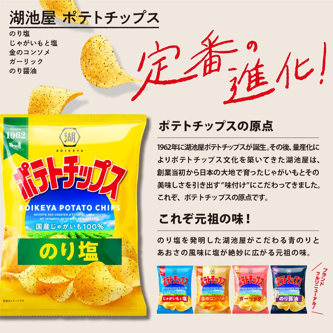Amazon.co.jp: 湖池屋 創業70周年ありがとうサイズ ポテトチップス