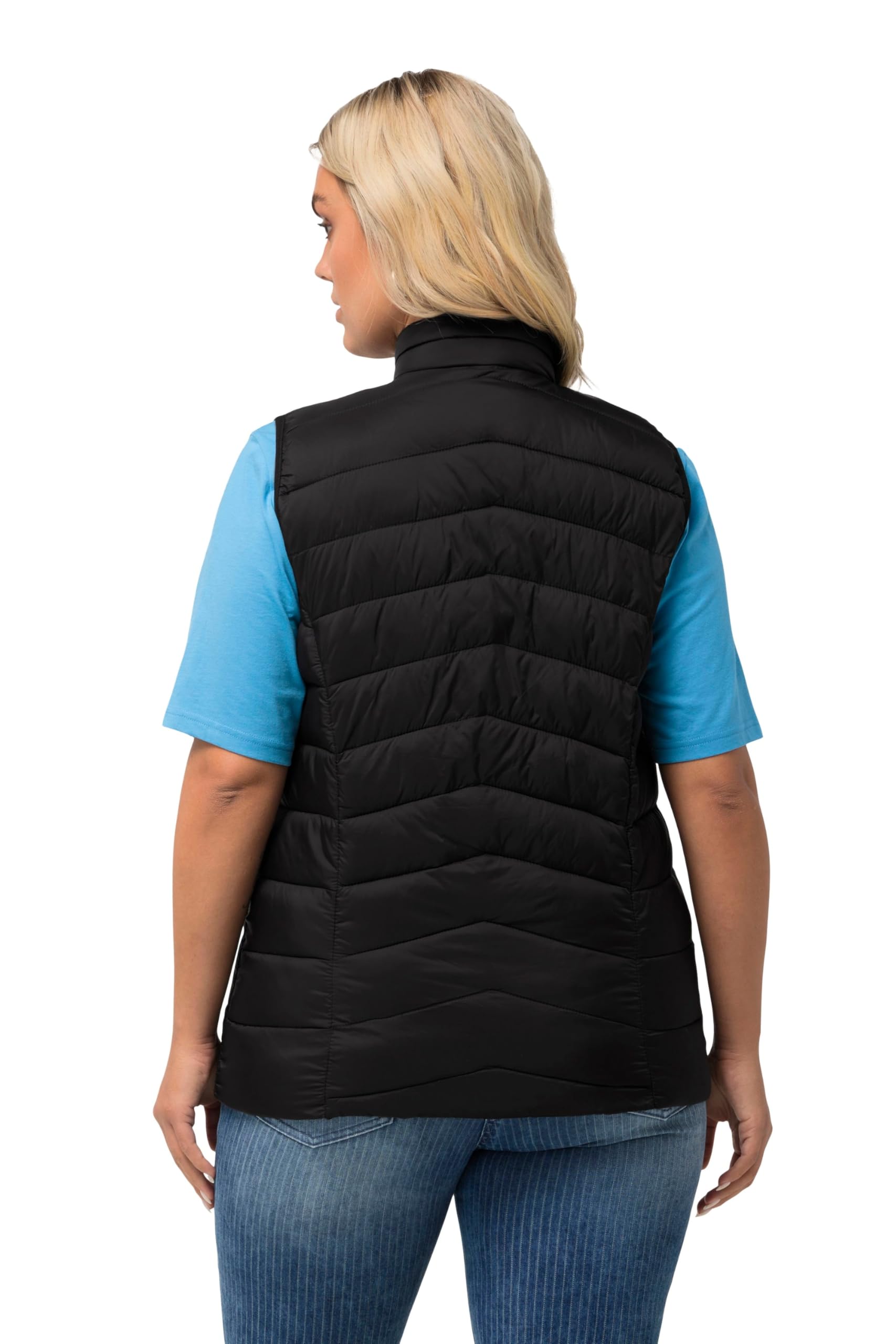 Ulla Popken Grs Hyprar Steppweste, Wasserabweisend Gilet Donna