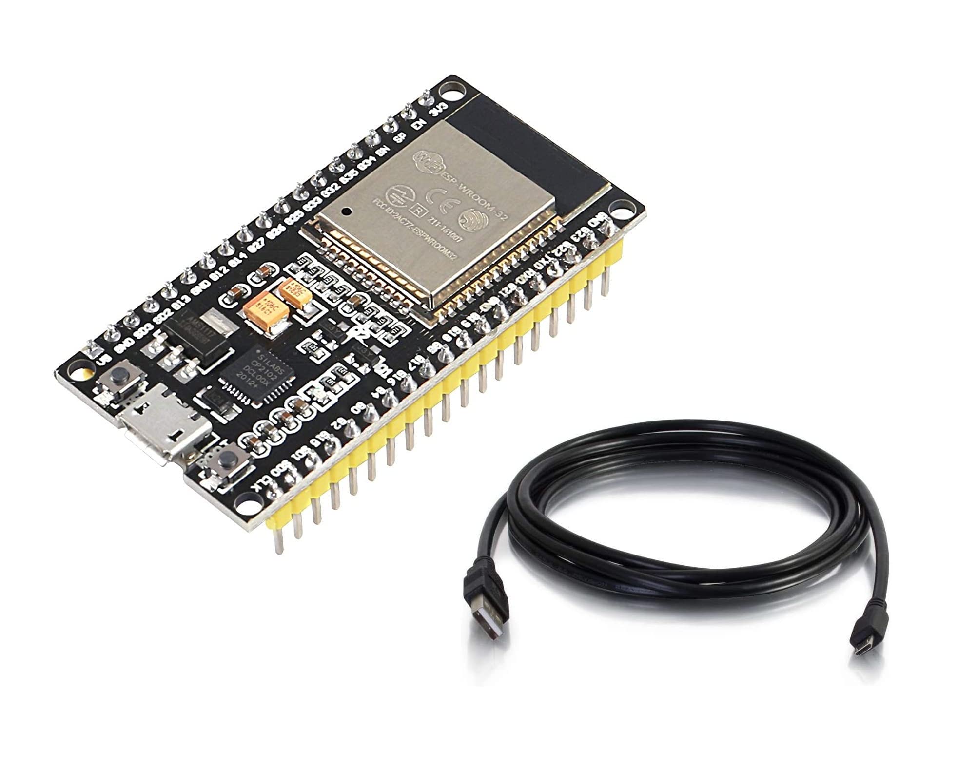 Scriptronics® ESP32 Development Board Wireless WiFi + Bluetooth Dual Core Module for Low Power IOT, Clock Frequency 80 MHz to 240 MHz ESP32 Module With USB Cable (B09VFSK3JT) Amazon Price History, Amazon Price Tracker