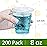 Eupako 200 Sets 8 OZ Plastic Cups with Lids - 8 Ounce Clear Disposable Cups with Lids, Cold Drink Containers for Beverage, Parfait, Smoothie, Milkshake, Juice