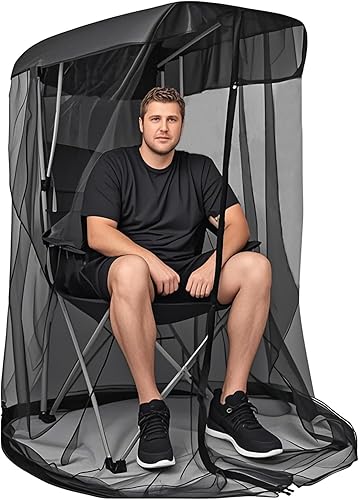 Miniatura 5 de Travel Friendly Chair Seat with Included Shade Cover Waterproof Polyester Screen for Outdoor Beach Use