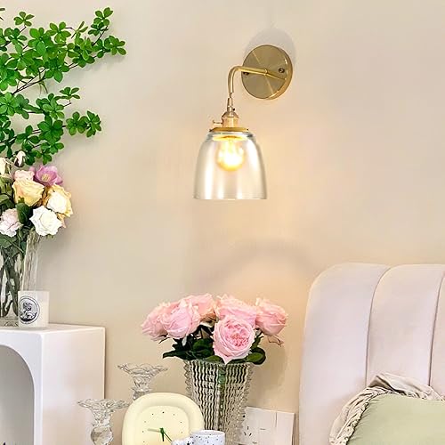 Miniatura 4 de Paquete de 5 pantallas de repuesto de vidrio transparente, cubiertas de luz para ventilador de techo, pantallas de globos de vidrio para