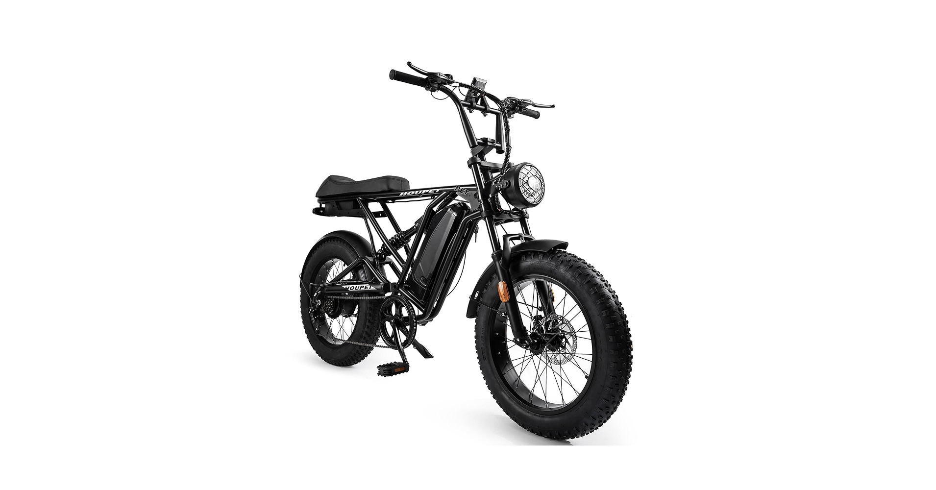 Amazon | Houpet 電動アシスト自転車 20インチ 極太タイヤ 5段階