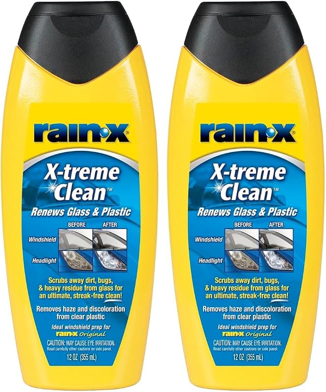 Limpiacristales Rain-X 5080217 X-treme Clean - 12 fl oz. (Paquete de 2)