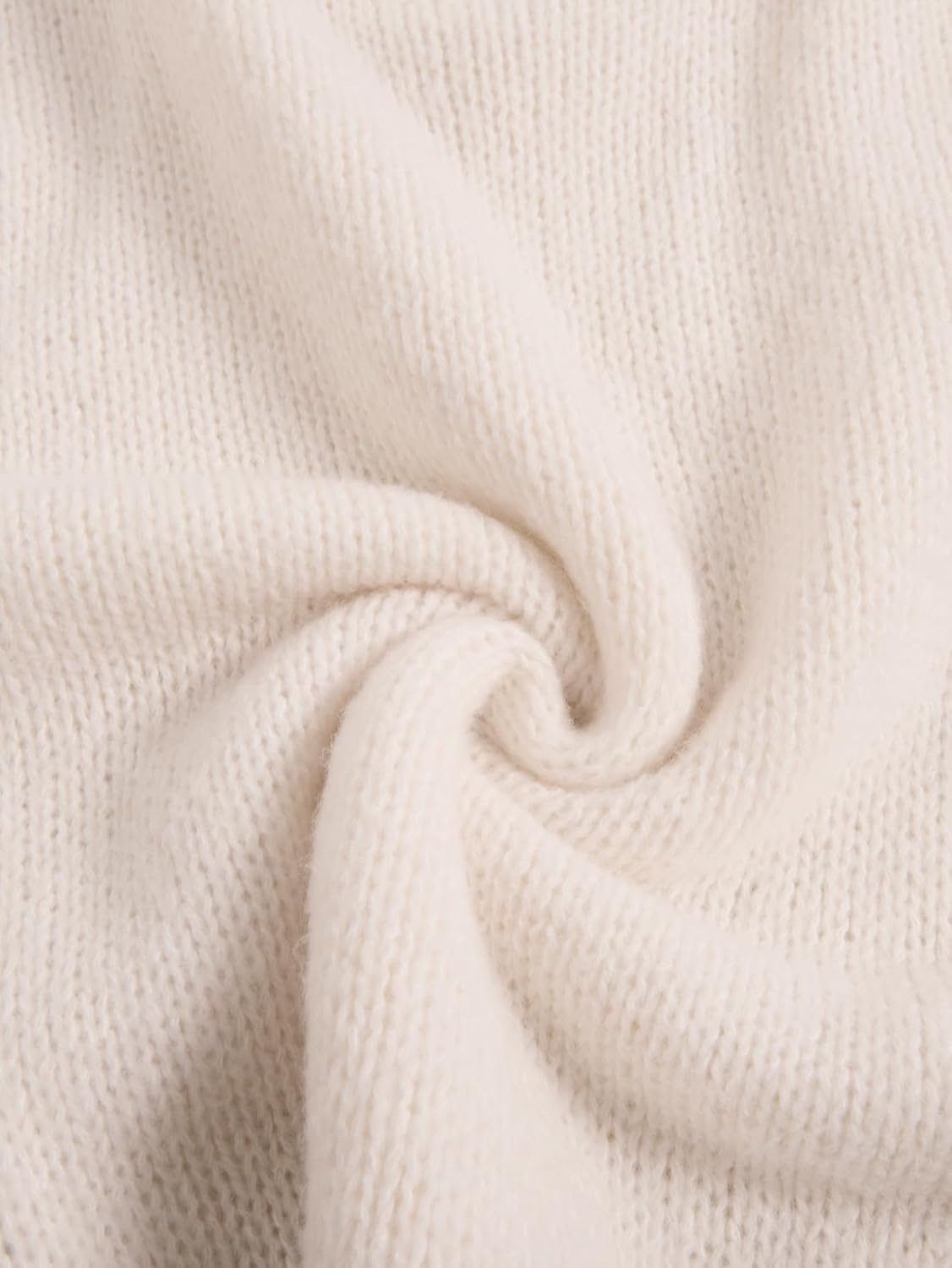 GORGLITTER Women's Floral Lace Long Sleeve Fall Sweater Crew Neck Oversized Knitwear Tops - Image 5