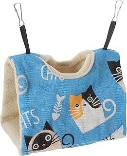 Parliky Ninho Casa Periquitos Rede Triângulo Rede Algodão Pendurado Casa Papagaio Gaiola Para Animais De Estimação Cama De Dormir Rede Papagaio Pendurado Rede À Prova De Água Ninho De