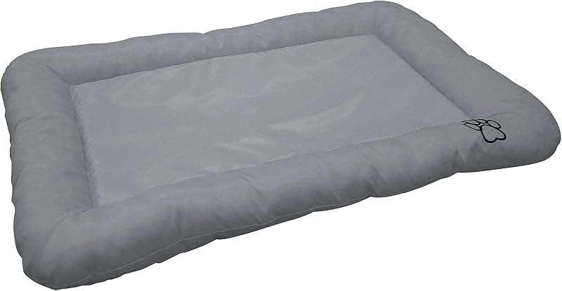 Colchonete impermeável para caixa de transporte de cães Beatrice Home Fashions Silver 76,2 x 53,34 x 3,81 cm