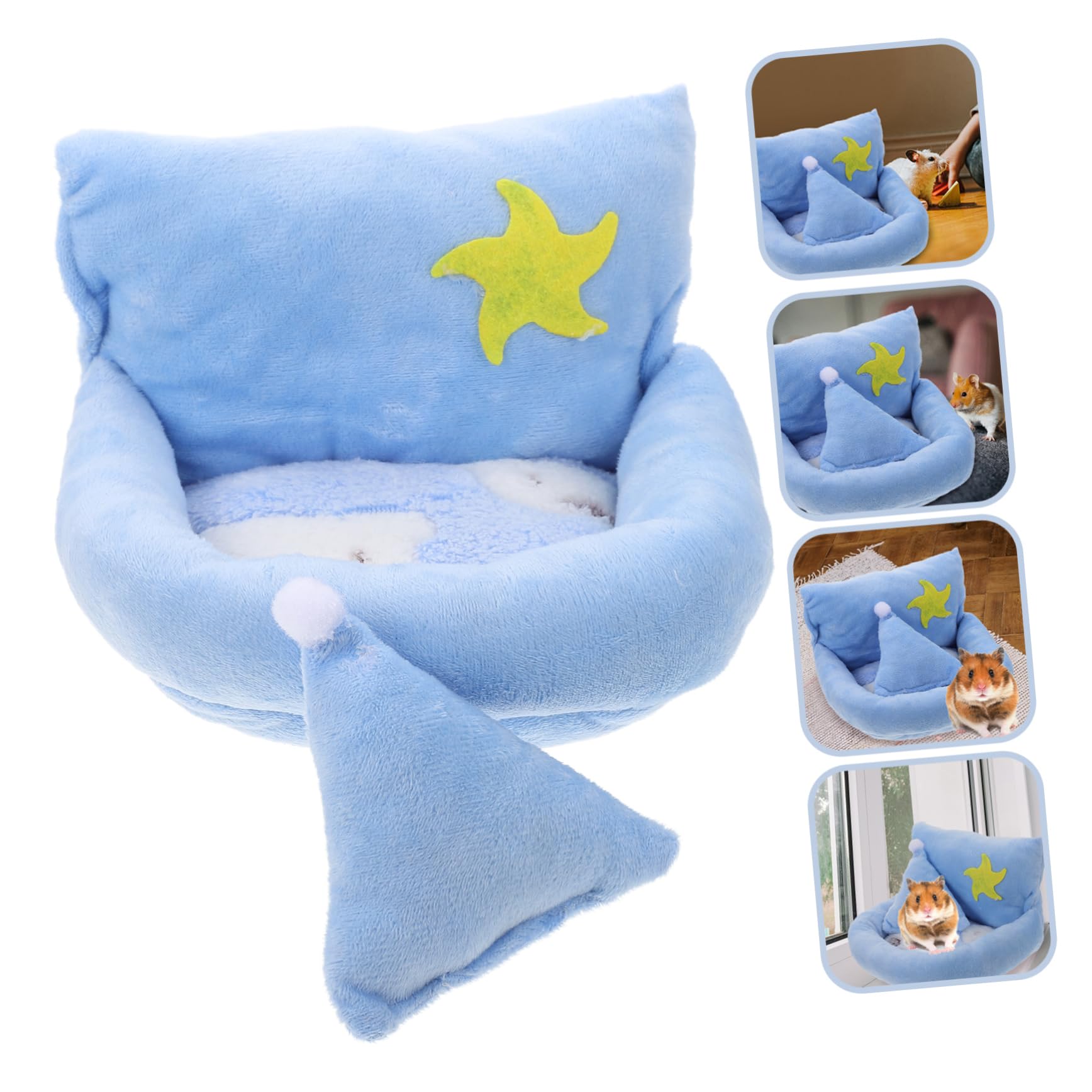 BESPORTBLE 3stücke Kuschelnest Für Hamster Weiches Schlafnest Aus Plüsch Für Kleintiere Warmes Versteck Für Meerschweinchen Und Andere Haustiere Für Winter Und Spielzeit