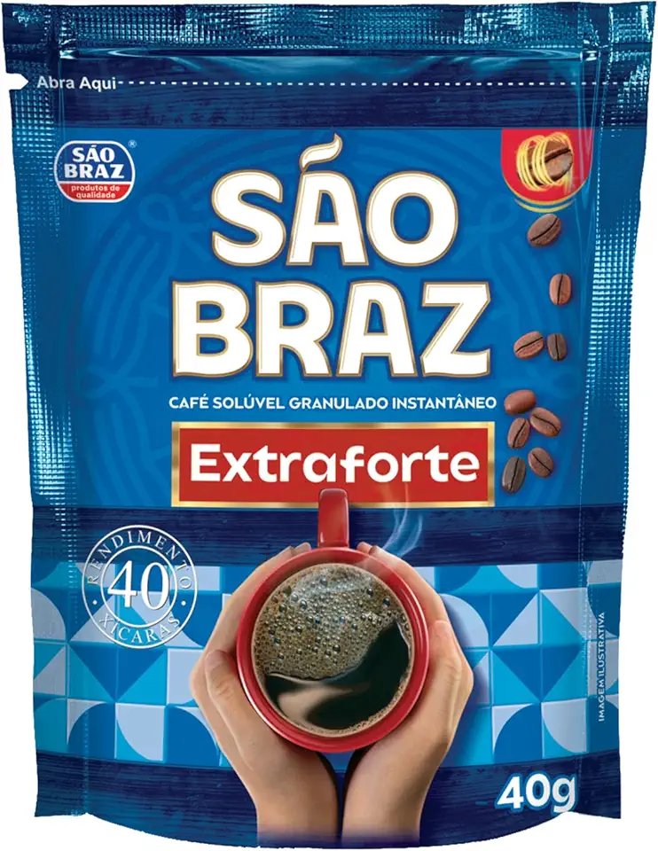 Café Solúvel Extraforte São Braz Sachê 40g
