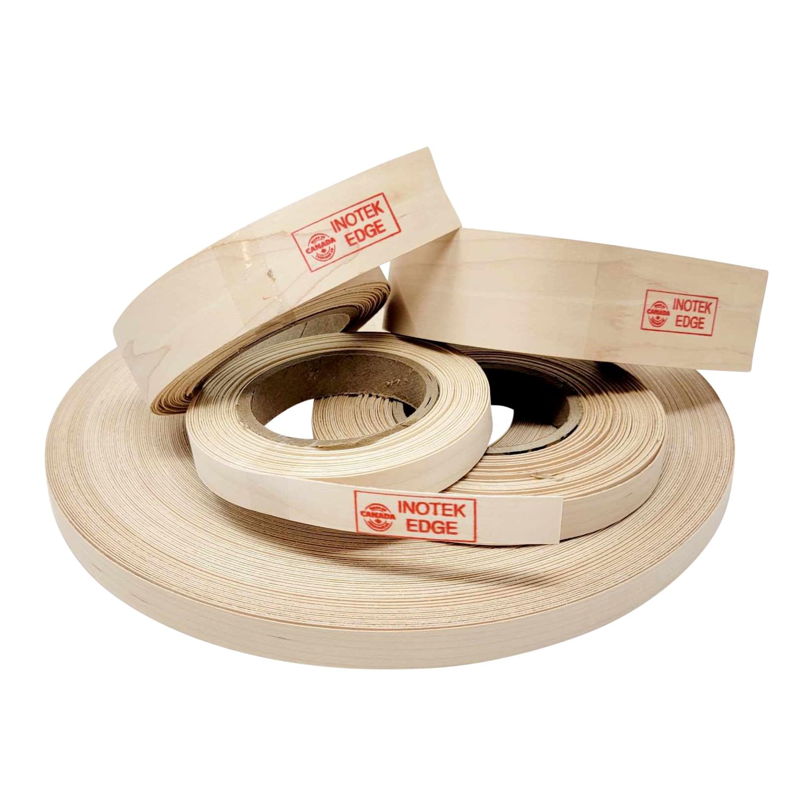 Genuine Wood Edge Banding – Iron-On Birch Veneer With Hot Melt Adhesive, 3/4" X 250', Made In Canada