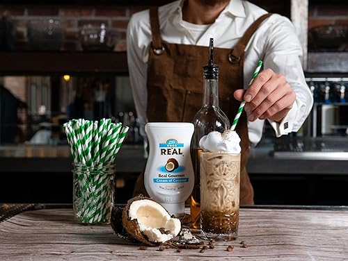 Miniatura 3 de Crema de coco Coco Reàl, 16.9fl onzas, botella para apretar, en caja individual