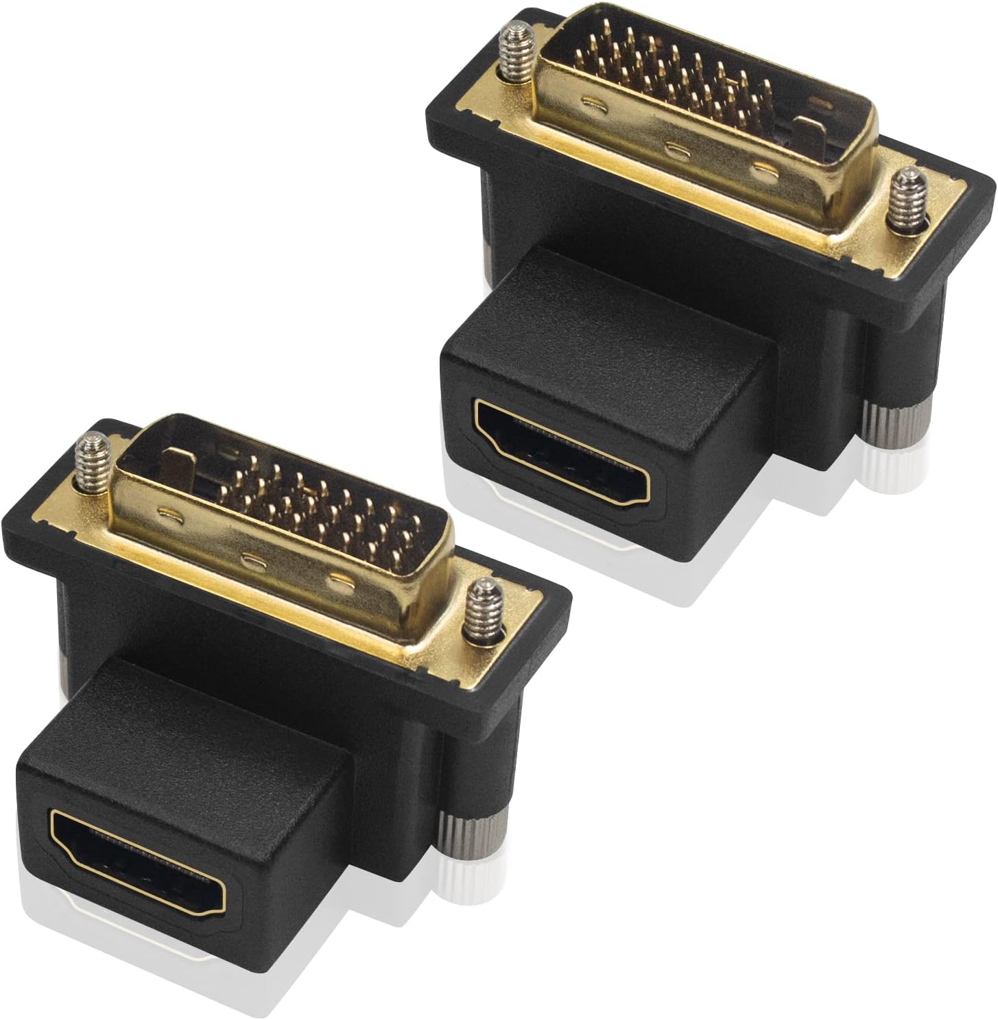 Lot de 2 adaptateurs DVI vers HDMI, BENFEI bidirectionnel DVI (DVI-D ...
