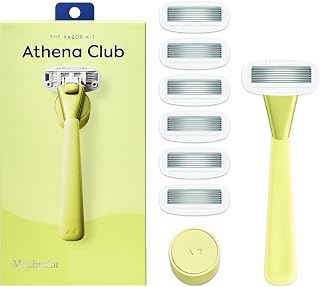 Athena Club Women's Razor Shave Kit, 1 Matchpoint Razor Handle + 6 Blade Refills