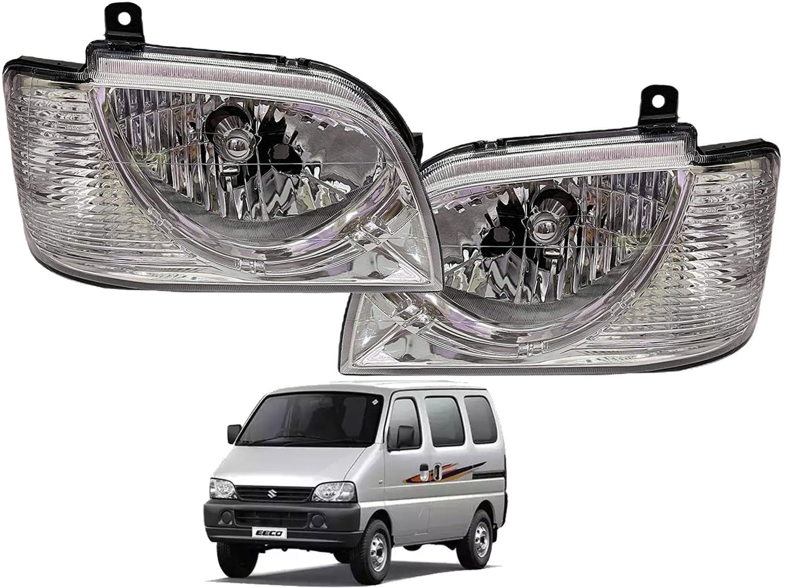 Auto Pearl Headlight Assembly Compatible with Eeco (Left & Right Side)-image-35