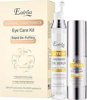 Set de suero y crema de ojos con cafeína anti...
