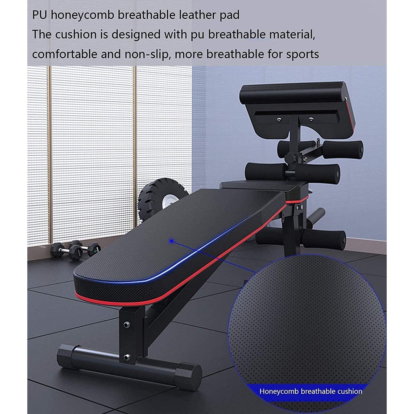Ławka do ćwiczeń, ławki fitness Ławka do ćwiczeń Domowy regulowany stołek do hantli Ławka fitness Domowe przysiady Deska do ćwiczeń całego ciała i ćwiczeń w domowej siłowni