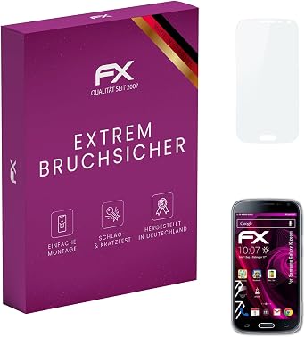 atFoliX Plastic Glass Protective Film compatible with Samsung Galaxy K zoom, 9H Hybrid-Glass FX Screen Protector