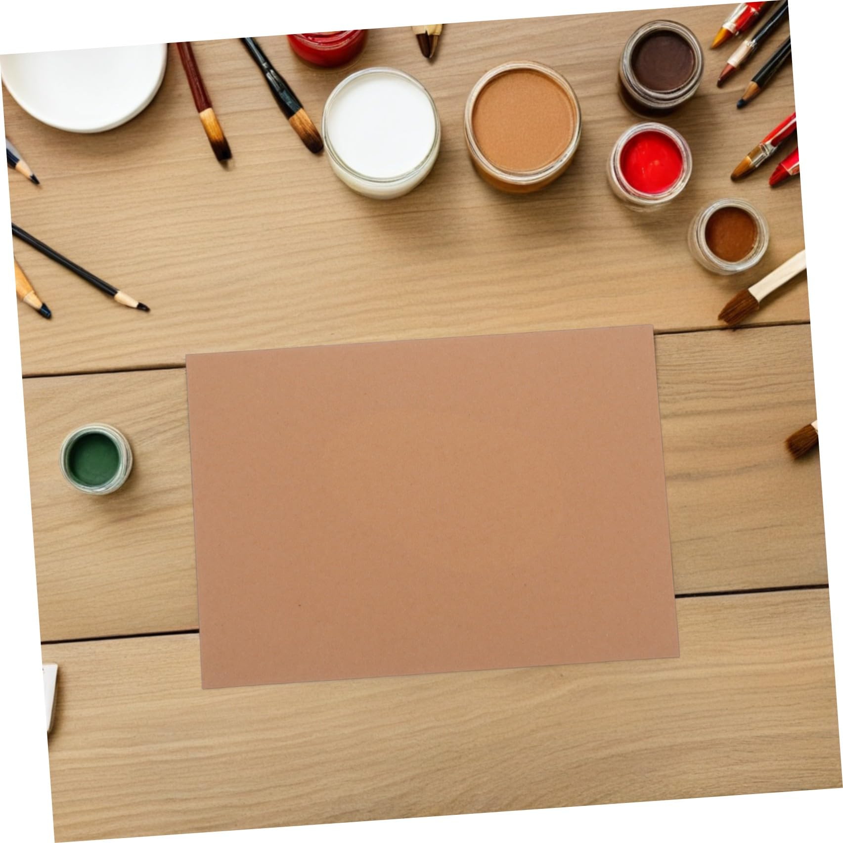 Tofficu 120 Fogli Cartoncino Kraft Marrone Khaki Resistente a Pieghe e Strappi per Creazione Biglietti e Fai da Te, Formato A4 6 Fogli per Scrapbooking e Progetti Artistici