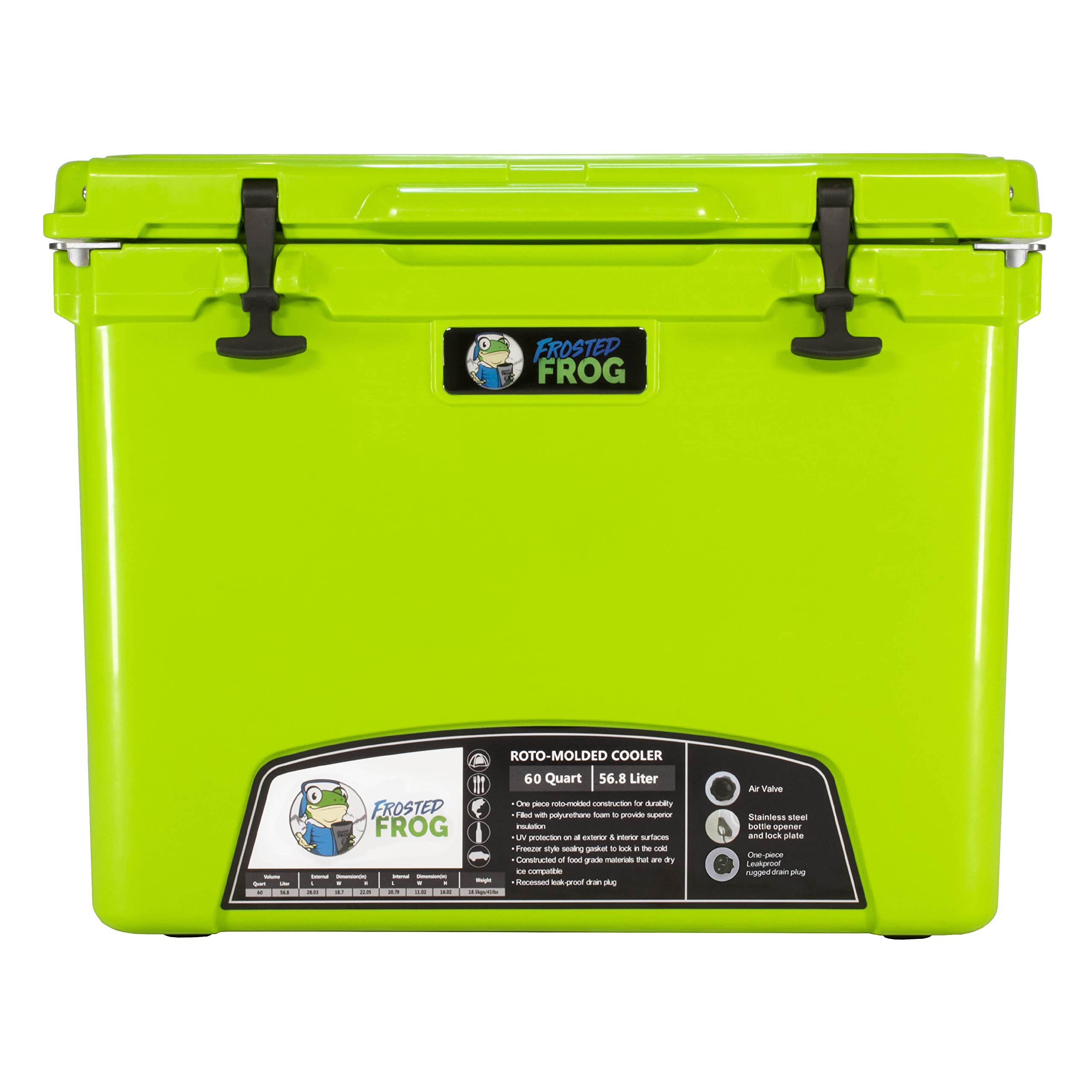 60 Quart Ice Chest Heavy Duty High Performance Roto-Molded Commercial Grade Insulated Cooler with Telescoping Handle and Wheels