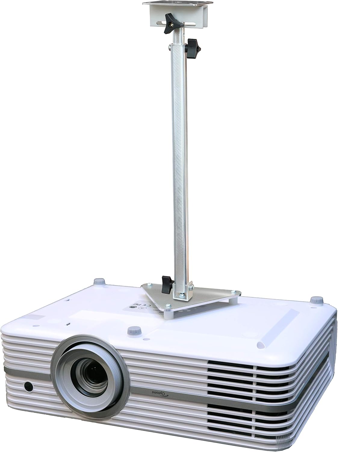 Projector Ceiling Mount Compatible with Optoma UHD35x UHD35STx UHD3500A UHD38x 4K400STx 4K400X with Lateral Shift Coupling (Telescoping 23-30-Inch Extension)