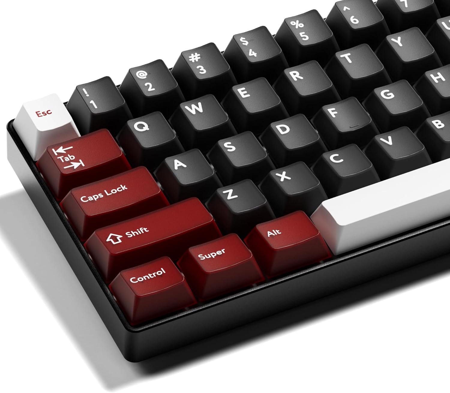 GMKWTL XVX Double Shot PBT Keycaps Set 216 Keys, Cherry Profile Custom Keyboard Keycaps, Jade Translucent Key caps Compatible with 61/64/68/84/87/100/104/108 ANSI and ISO Layout Mechanical Keyboard