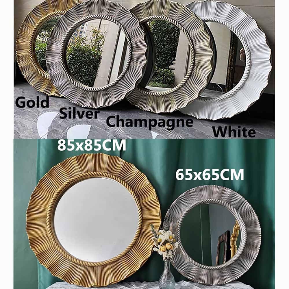 アンティーク鏡　ばすばす Amazon.co.jp: ZYBOWAYL シルバーアンティーク鏡バロック調装飾