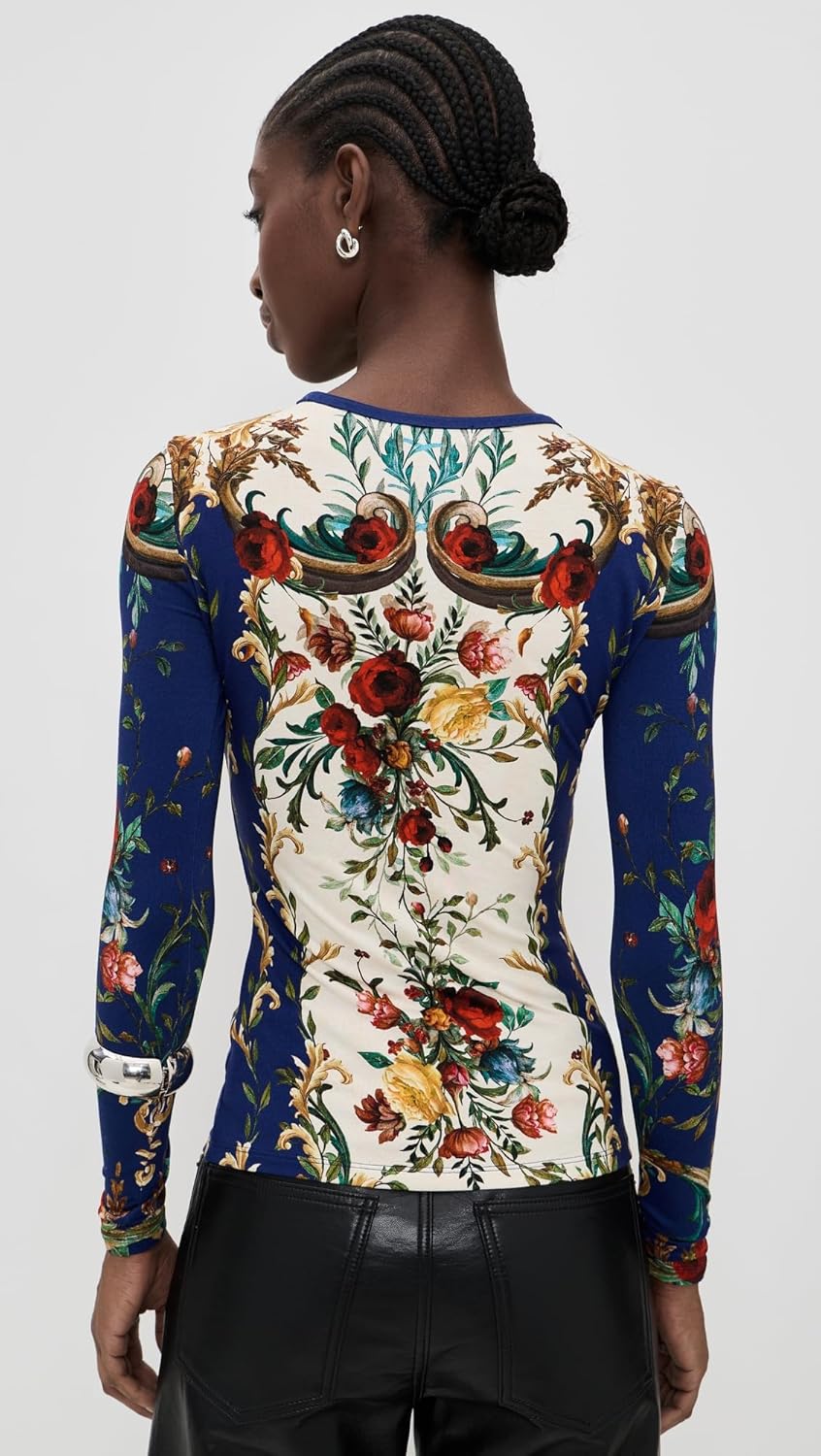 alice + olivia Women's Delaina Long Sleeve Top - Image 4