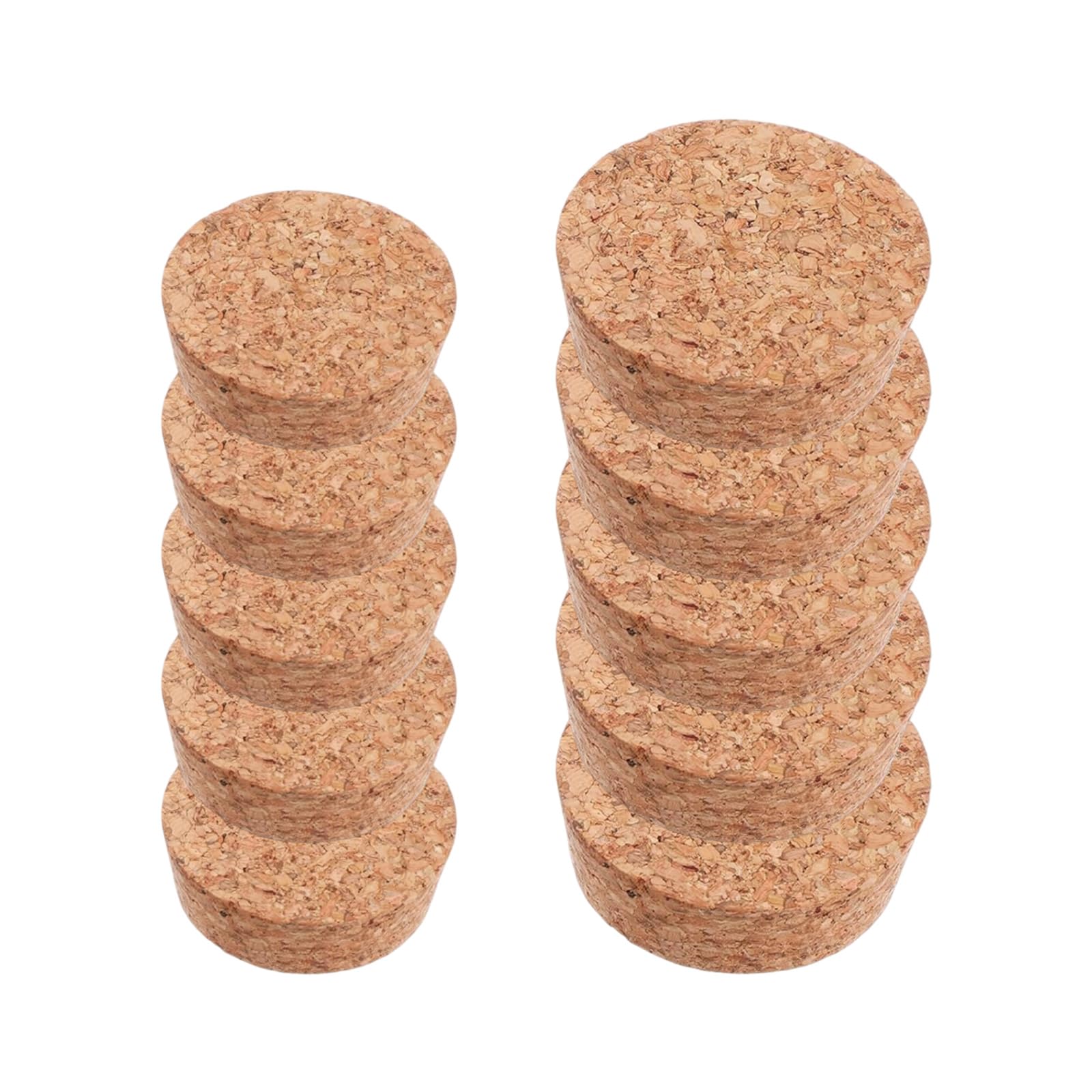 10Pcs Large Cork Bottle Stopper Wooden Tapered Cork Plugs Beer Bottle Stopper 4 to 5cm Corks Lids for Wine Bottles, Beer Glass, Carafes, Pottery Decorative Bottles and DIY Crafts