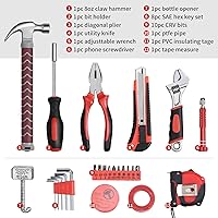 Vista 5 de Mighty Thor Hammer Tool Box - Durable & Portable 29-in-1 Kit with Epic Mjolnir Design, Perfect Men's Gift for Travel, Home, and Garage Use