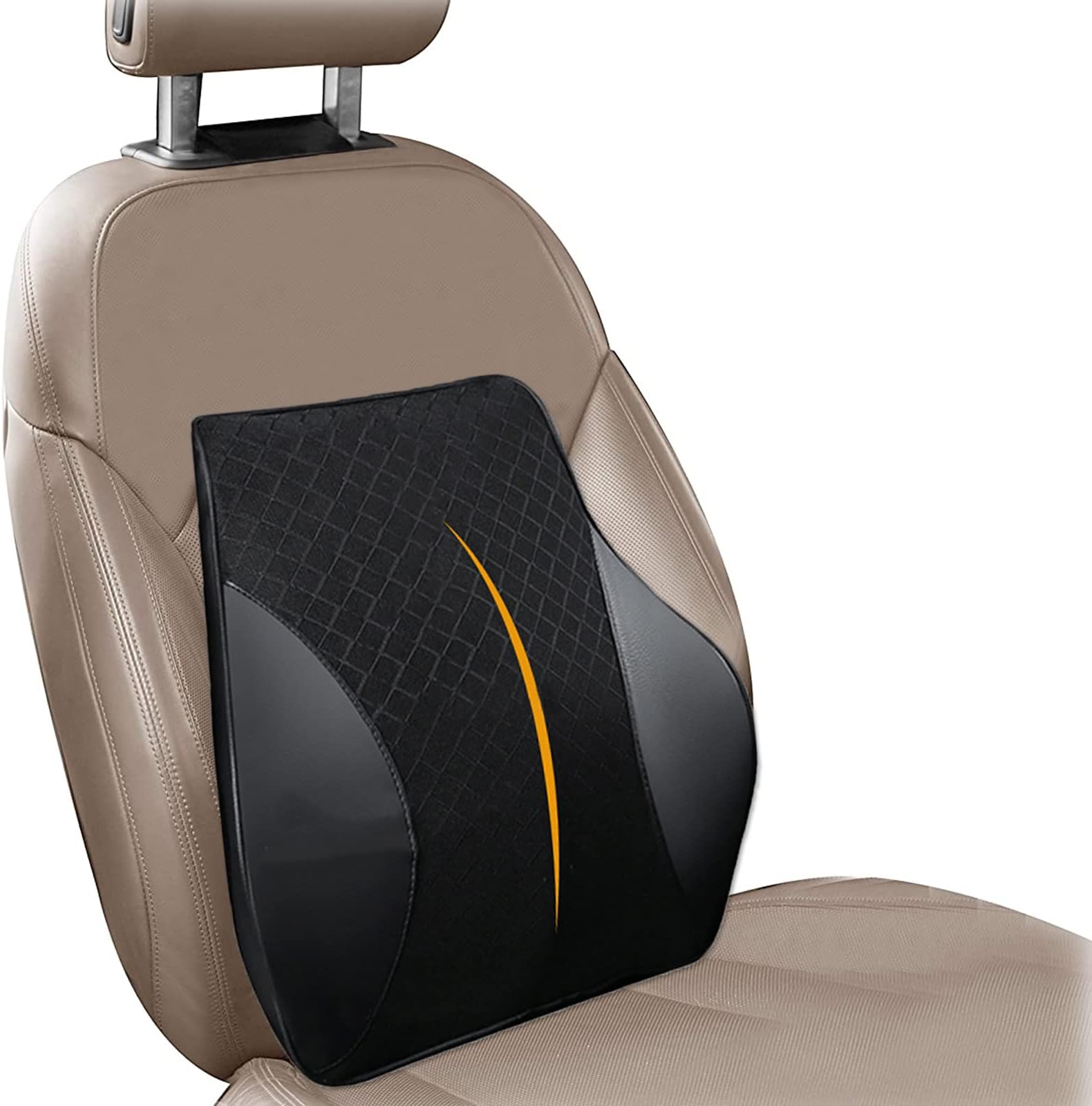 Cuscino Ergonomico FLORICH Per Auto E Sedia Ufficio – Supporto Lombare In Memory Foam, Allevia Sciatica E Coccige, Con Rivestimento Rimovibile - 2