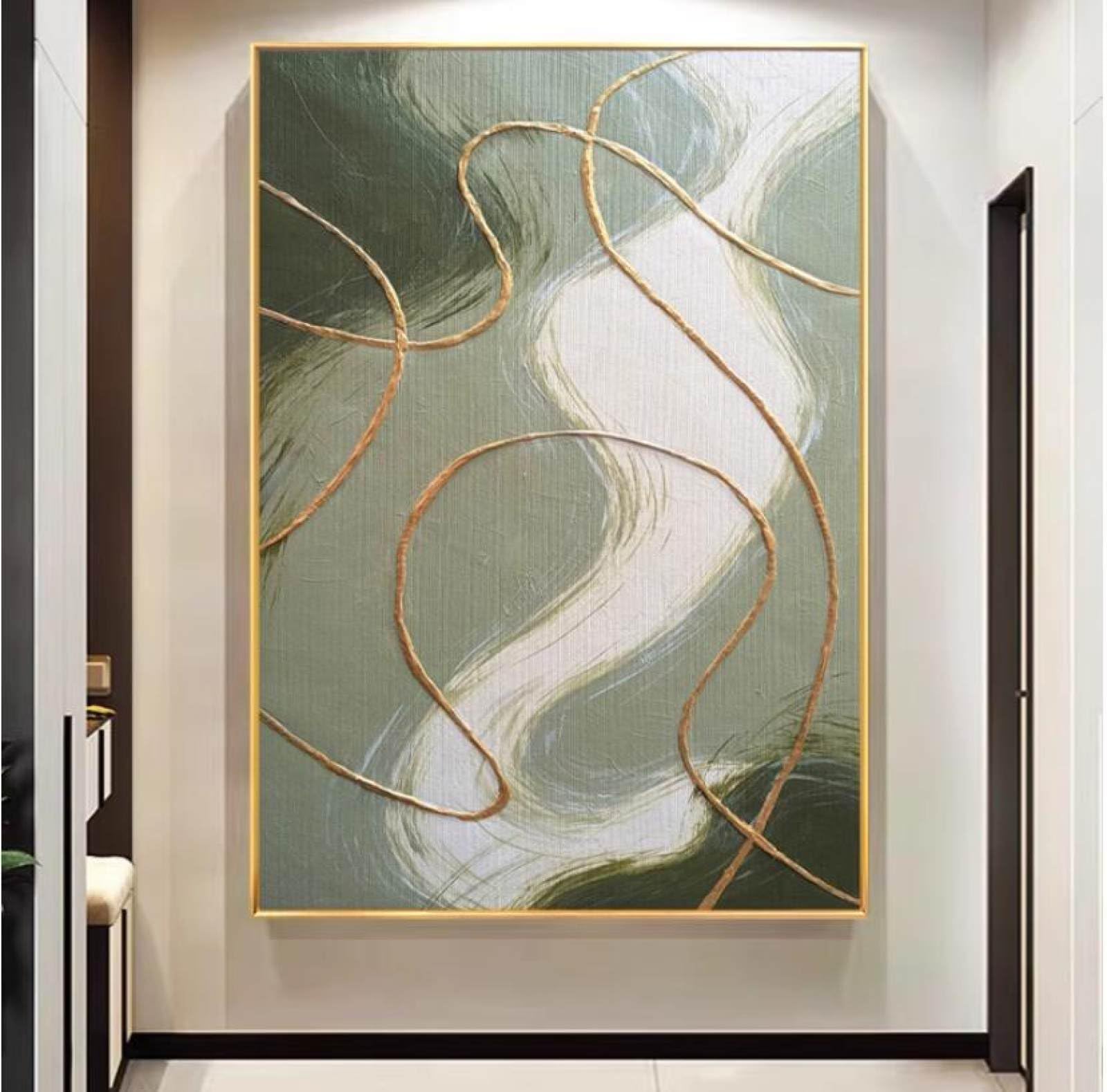 Art mural texturé abstrait pour habiller un grand mur vide