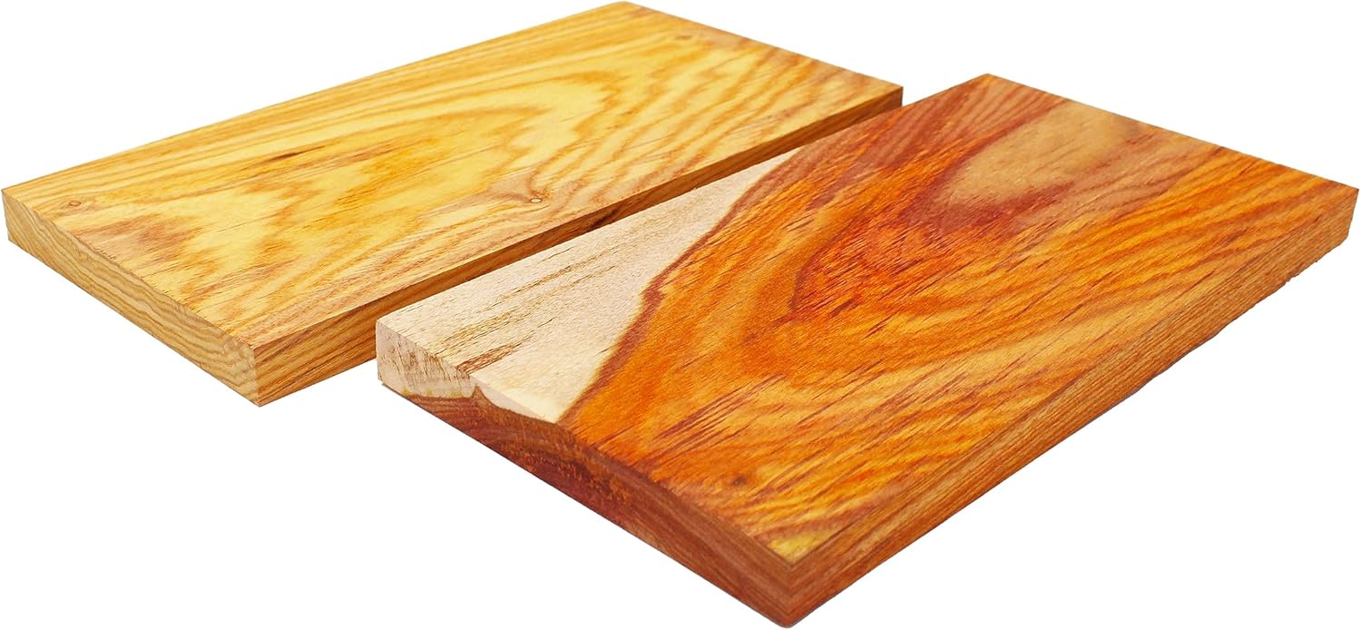 Barrington Hardwoods Canary Wood Lumber Board - 3/4" x 6" (2 Pcs) (3/4" x 6" x 12")