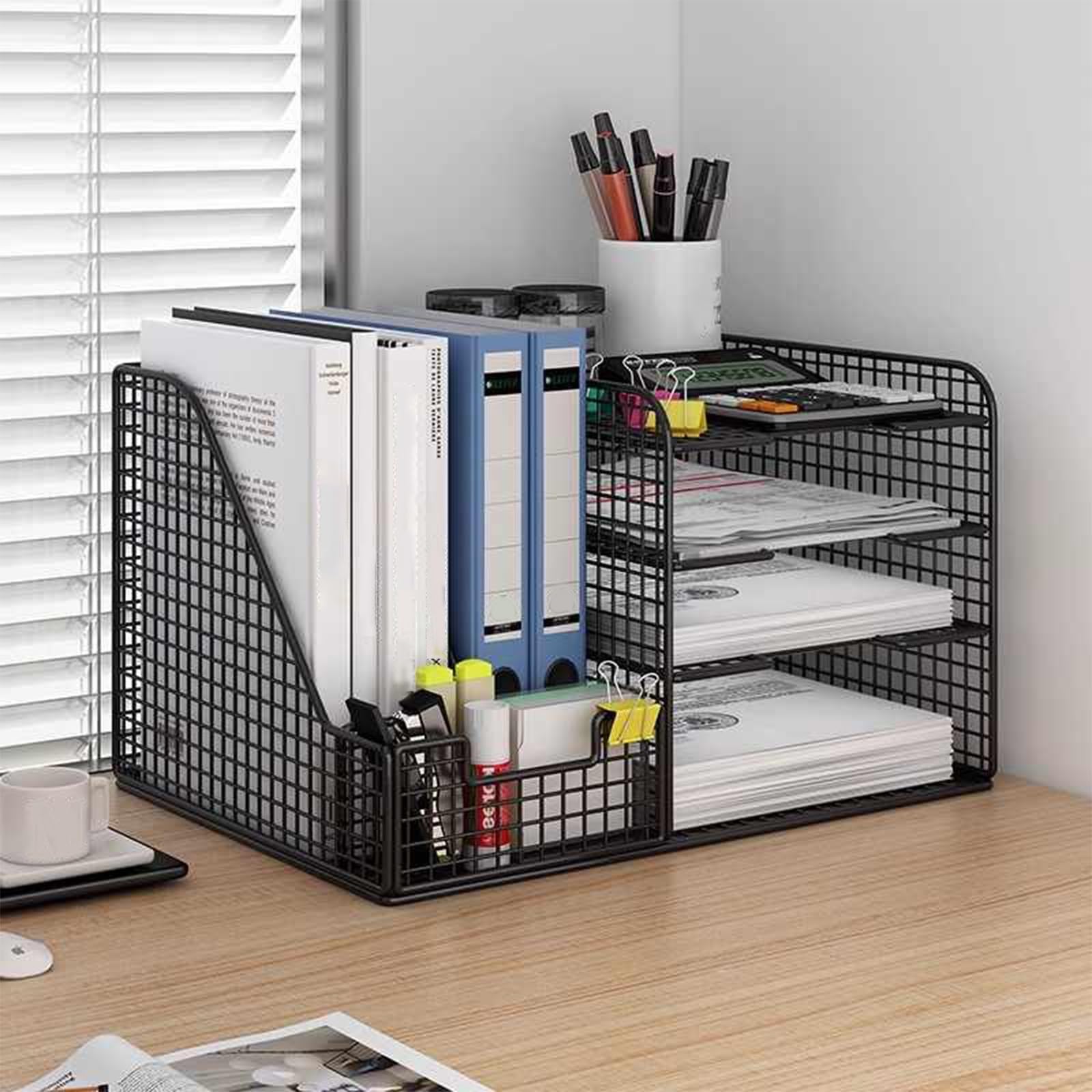 Organizador de Escritorio, Malla Organizador Estacionario(White)